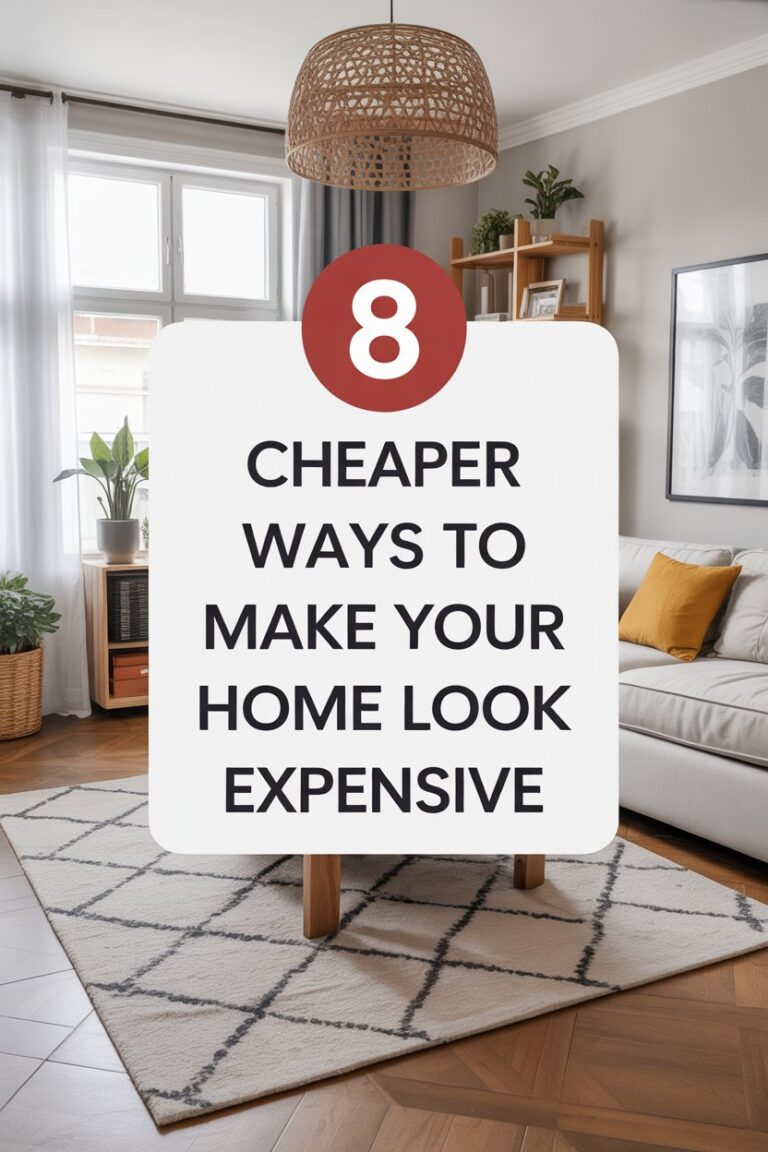 ✨ 8 Cheaper Ways to Make Your Home Look Expensive (Without Breaking the Bank)