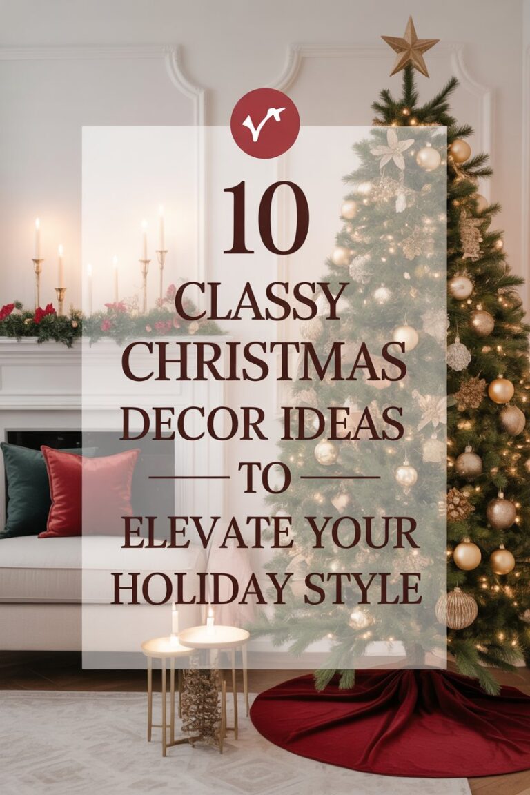 10 Classy Christmas Decor Ideas to Elevate Your Holiday Style