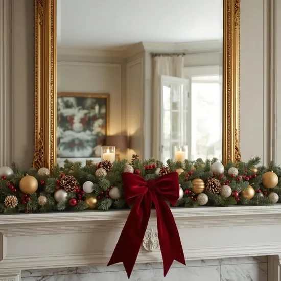 Unforgettable Christmas Mantel Decor Ideas for Cozy Holiday Vibes IMG05