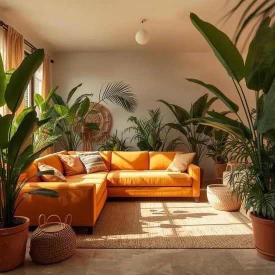 8 bold orange couch living room ideas IMG09