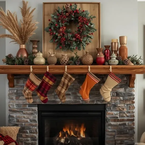 Unforgettable Christmas Mantel Decor Ideas for Cozy Holiday Vibes IMG13