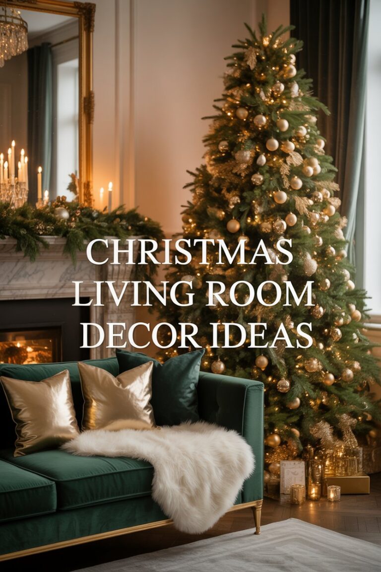 Cozy & Festive Christmas Living Room Decor Ideas