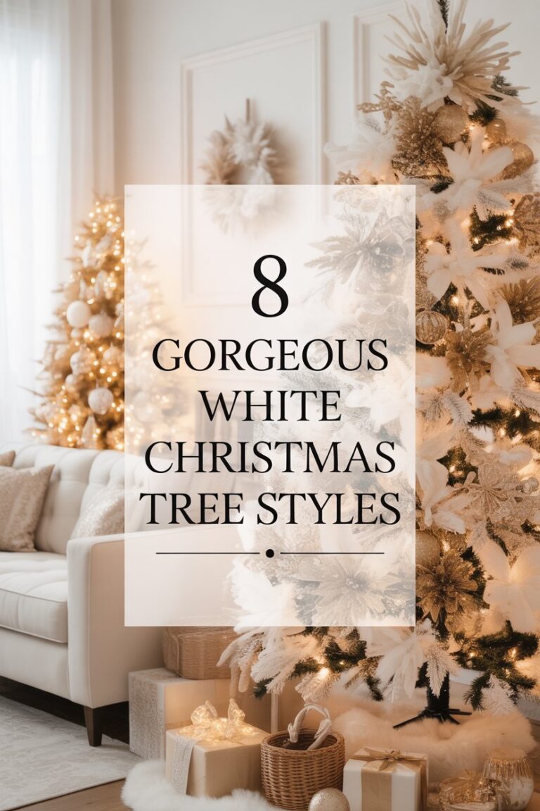 8 Gorgeous White Christmas Tree Styles to Inspire You
