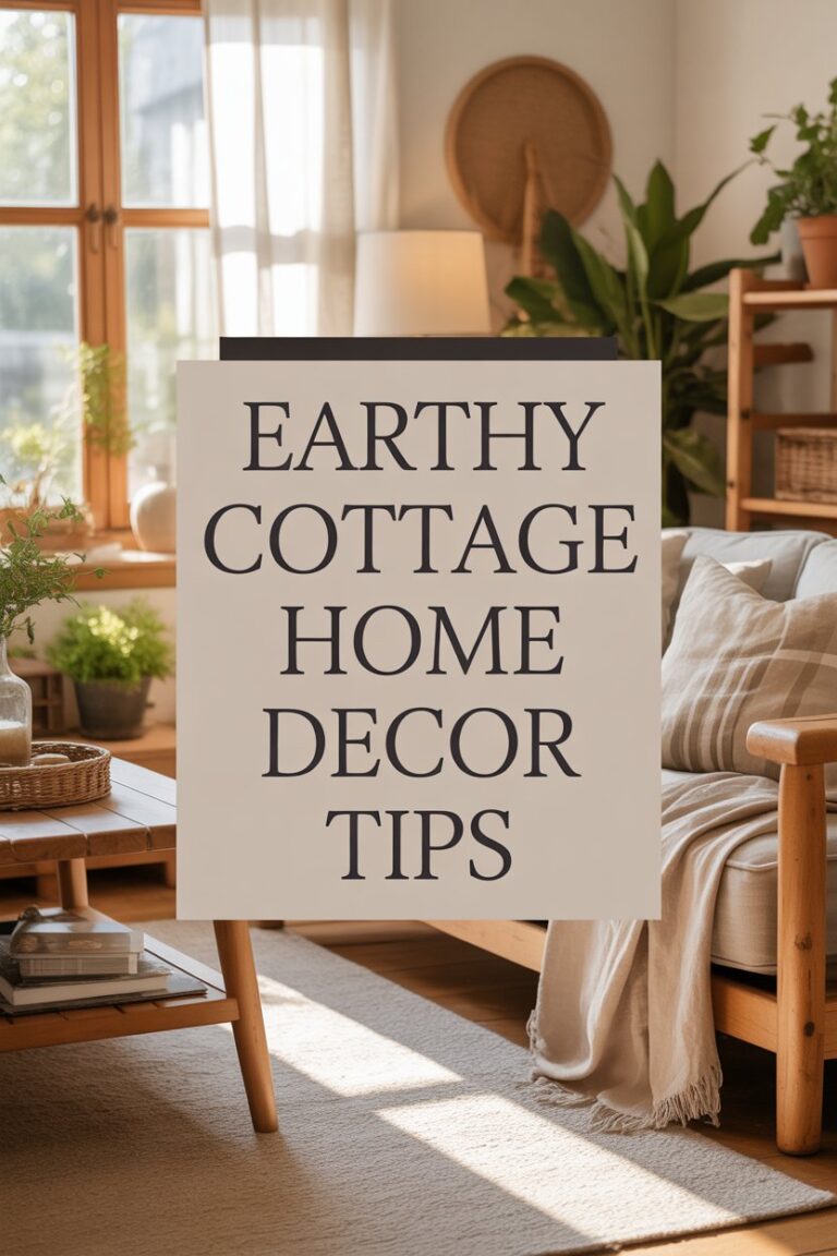 Earthy Cottage Home Decor Tips for Warm, Natural Living