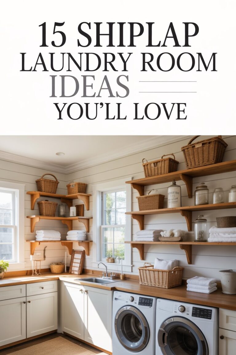 15 Shiplap Laundry Room Ideas for a Charming Home