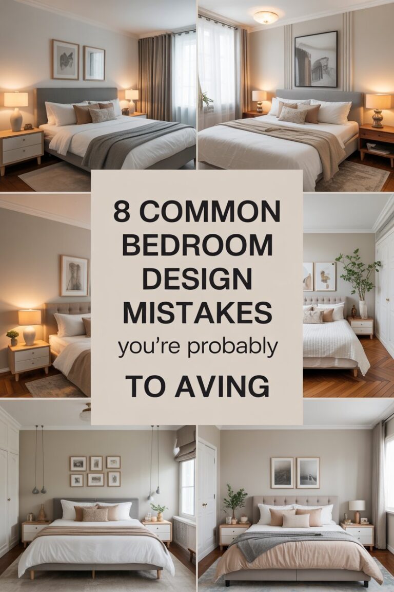 8 Common Bedroom Design Mistakes to Avoid